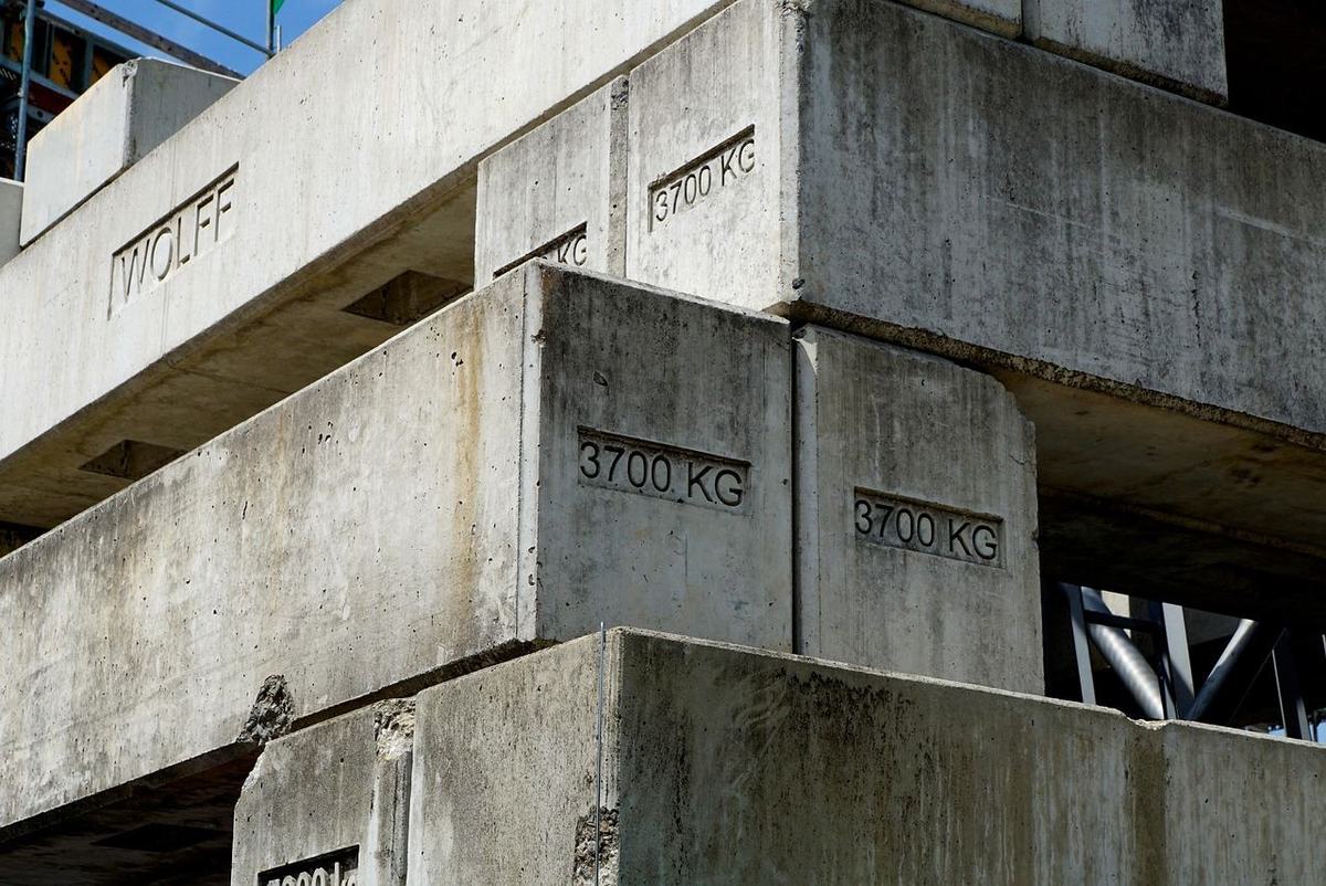 Concrete foundation wall typical of Piedmont homes around Greensboro
